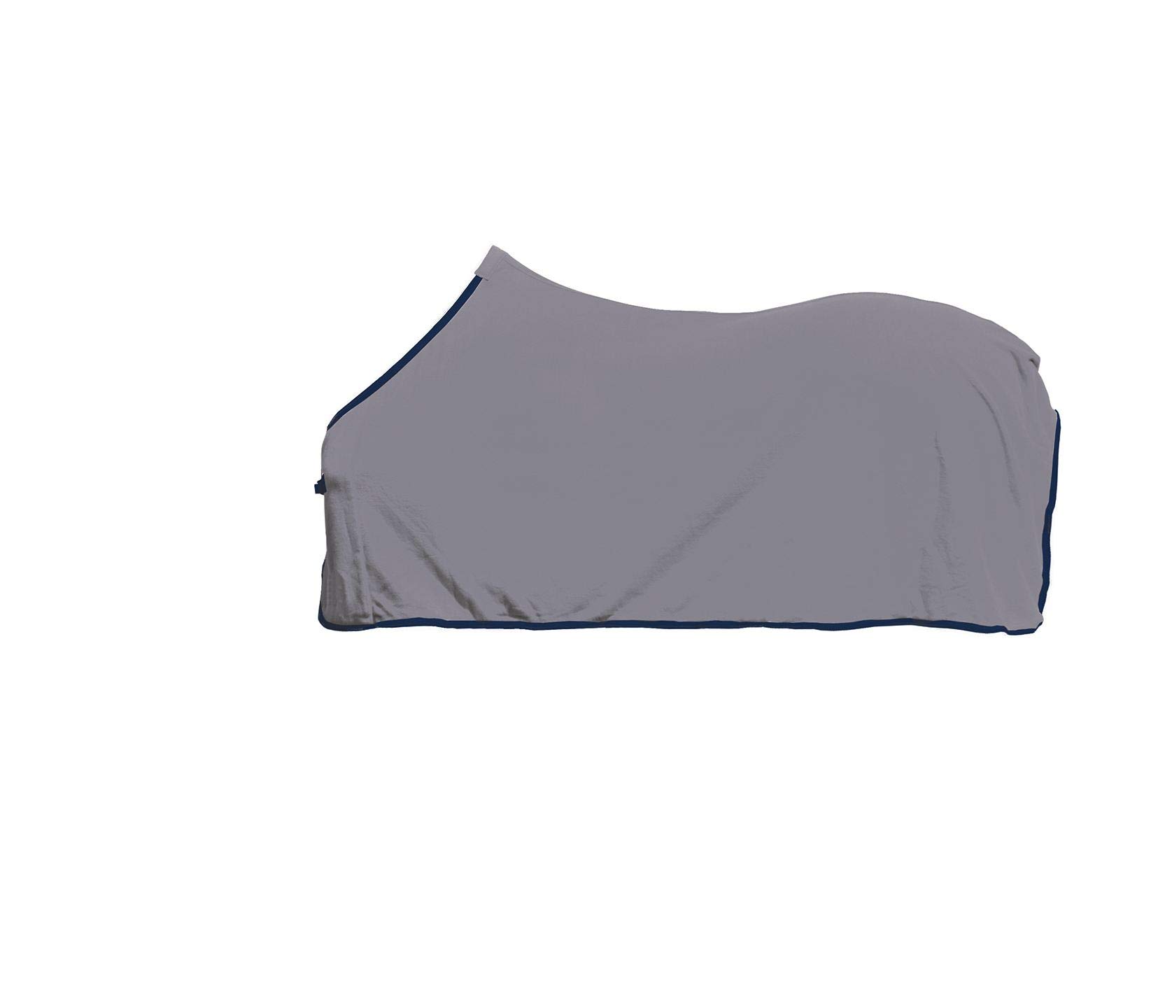 HKM Alaska Blanket – -hellgrau/dunkelblau, 145 cm Back Length