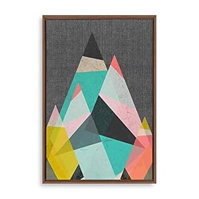 Framed Canvas Home Artwork Decoration Golden Abstract Art Canvas Wall Art for Living Room, Bedroom - 16x24 inches