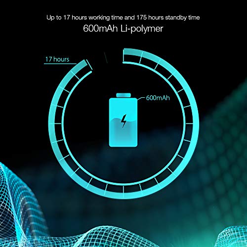 BlitzWolf Bluetooth 5.0 Transmitter Receiver, 328ft Long Range 2 in 1 Bluetooth Adapter, Support aptX HD, Low Latency, Dual Stream, 17-Hour Play Time for TV Home/Car Stereo System