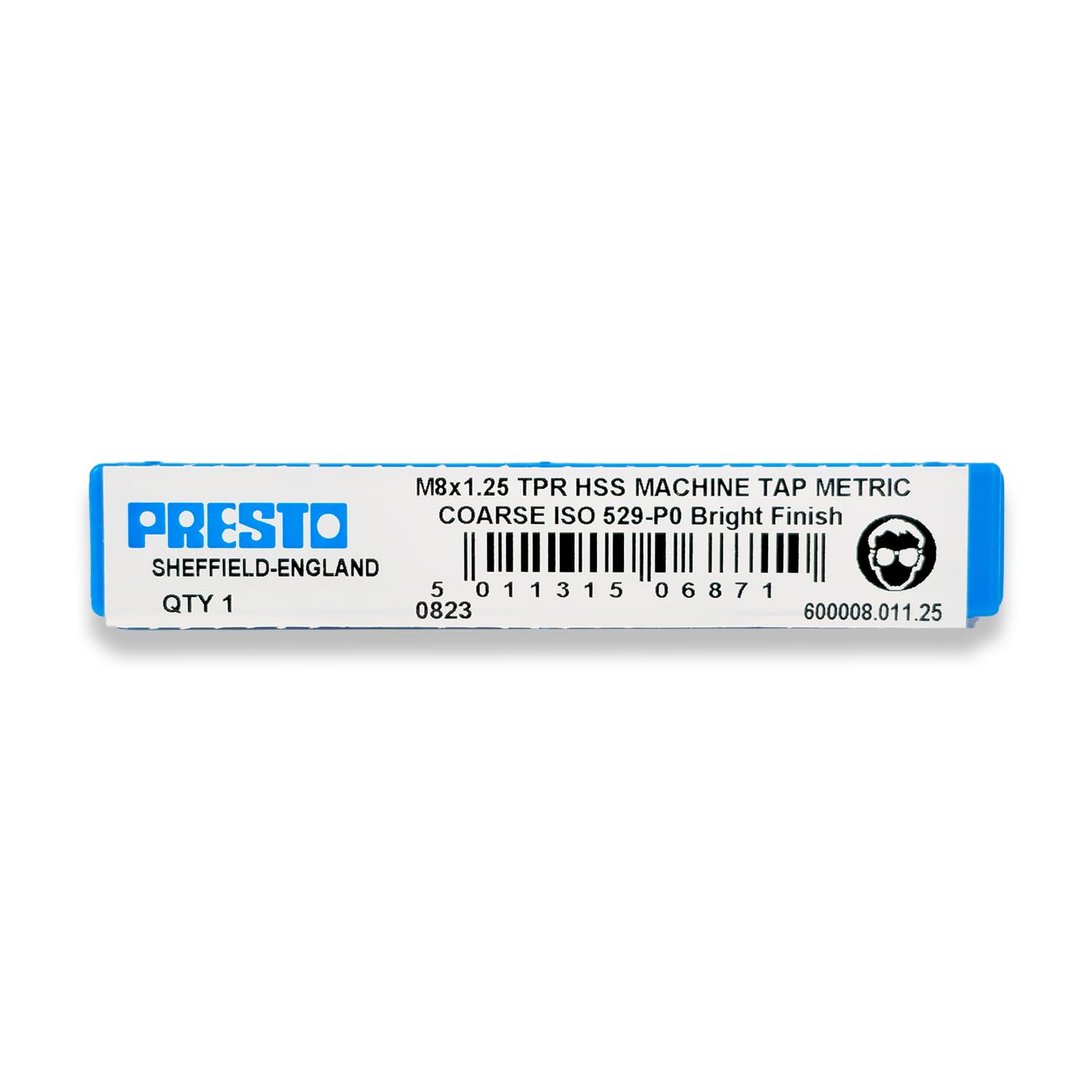 Presto 600008.011.25 M8x1.25 Metric Coarse Hand Tap - First/Taper