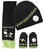 Sourpuss Clothing Scarf Set - Franken Black Infant