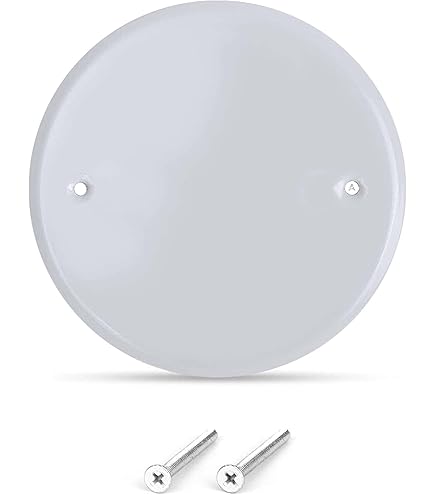 Round Ceiling Hole Cover Plate, 3-1/2 And 5 Inch White Ceiling Blank Wall Hole Plate Cover For Octagonal Electrical Boxesr/Round Electrical Box -(10 Pack - View #8