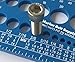 Marine Bolt Supply Nut, Bolt & Screw Gauge Standard & Metric Coarse & Fine Diameter, Length & Thread Pitch (Blue)