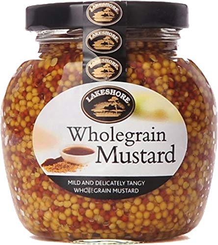 Lakeshore Plain Wholegrain Irish Mustard, 7.2oz per jar