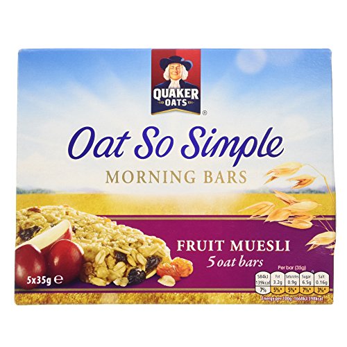 Quaker Oat So Simple Fruit Muesli Morning Bars, 35 g, Pack of 5 Buy Online in UAE. quaker