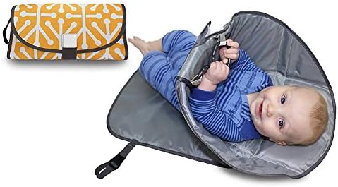 Suntree 2018 3in1 Portable Clean Hands Changing Pad Diaper Clutch Changing Station US (Yellow)