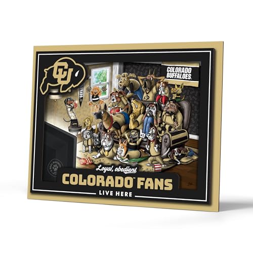 YouTheFan Officially-licensed NCAA Colorado Buffaloes Purebred 3D Wall Art - Hu…