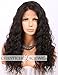 Chantiche 360 Lace Wig with Baby Hair, 360 Lace Frontal Wig Pre Plucked Brazilian Curly Human Hair Wigs for Black Women Natural Brown 20inches
