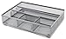 EasyPAG Mesh Collection Desk Drawer Organizer Accessories Tray,Silver