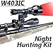 Wicked Lights W403IC Night Hunting Kit with Red Intensity Control LED for Predator, varmint & Hog Complete Red led Light kit