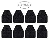 STAY CLEAN Urinal Mats - Case of 8 Deodorizing Urinal Floor mats - Black Disposable Floor Toilet Urinal mat for Industrial, Commercial & Restaurant restrooms & Bathroom - Rubber Non-Slip Backing