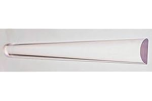 BEST ACRYLICS 1” Diameter Half Round x 12” INCH Long Clear Acrylic PLEXIGLASS Rod - 1/2 Round - 25.4mm Dia