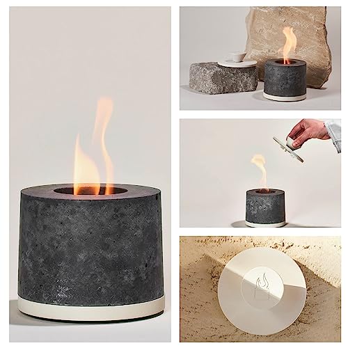 FLIKR Fire Personal Concrete Fireplace Tabletop Smokeless Fire Pit