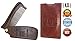 Folding Beard & Mustache Comb by Azi- Vintage Barbershop Style Pocket Size (with Carrying Case) Anti-Static Sandalwood Comb