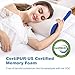 LANGRIA Memory Foam Pillow for Sleeping, Contour Orthopedic Cervical Pillow for Neck Pain, Adjustable Side Sleeper Bed Pillow Support for Back, Stomach, Side Sleepers with Breathable Cover,CertiPUR-US