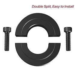 AZSSMUK Double Split Clamp-On Shaft Collars of