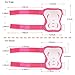 eNilecor Kid's Inline Skating Roller Blading Wrist Elbow Knee Pads Blades Guard Gift for Children's Day, Christmas Pack of 6 (Pink White)