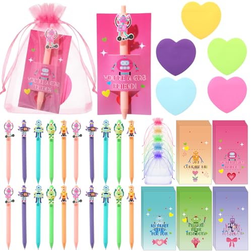 Robot Ballpoint Pen and Sticky Note Set