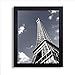Adeco [PF0378] Black Wood 1.25-Inch Wide Margin Poster Photo Picture Frame, 11x14 Inch