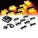 Xprite G1 Series Yellow Amber 4 LED 4 W 8 Heads 32 LED Hide A Way Emergency Vehicle Strobe Warning Lights Lightbars For Deck Dash Grill Windshield Headliner