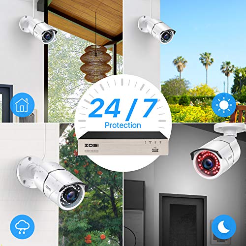 ZOSI 8CH 5MP PoE Home Security Cameras System with 2TB Hard Drive,H.265+ 5MP 8-Channel NVR Security System and 8pcs… - Image 3