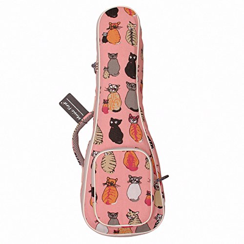MUSIC FIRST cotton 21' Soprano "MISS CAT" ukulele case ukulele bag ukulele cover , New Arrial, Original Design, Best Christmas Gift!