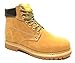 LM Men's Premium Full-Grain Leather Plain Rubber Sole Soft Toe Work Boots Snow Boots
