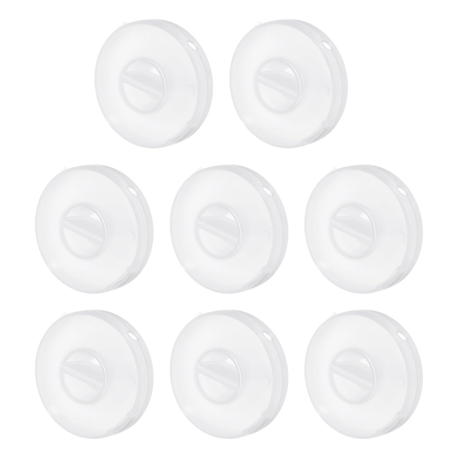 Photo 1 of uxcell 8Pcs Blind Cord Winder, Window Blinds String Holder Tensioner, Blind Cord Safety Plastic Holders for Curtains Sun Shades Ropes, Clear