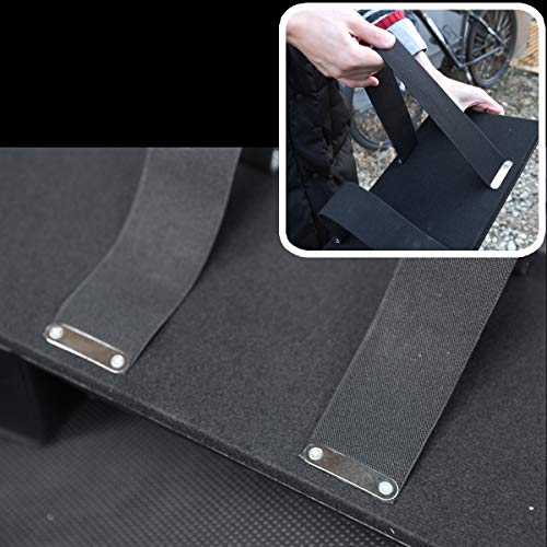 KMMOTORS Multi_Func Armrest Cover Officially Licensed Custom Auto Armrest Cushion Center Consoles Rest, Cup Holder, Organizer for Car Motor Auto Vehicle (Black)