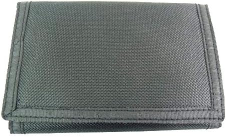 The Leather Emporium Men's Trifold Canvas Sports Wallet Credit Card Holder