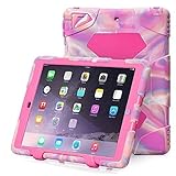 Aceguarder Apple Ipad Mini 1&2&3 Case Rainproof Shockproof Kids Proof Case for Ipad Mini 2 Mini 1&2 (PINK CAMO-PINK)