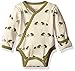 L'ovedbaby Unisex Baby Organic Kimono Bodysuit (Sage Hedgehogs, 3-6m)