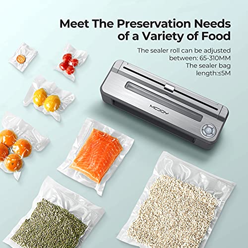 MCJOY Vacuum Sealer Machine, Operation Automatic Food Sealer Machine for Food, Support