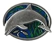 New Dolphin Water Finely Sculpted Unique Belt Buckle Exceptional 3D Detailing Collector Item