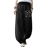 domirica Women Wide Leg Pants Casual Yoga Pants Lightweight Elastic Waist Work Trousers for Women Fashion Outfit