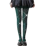 LUCKELF Girls Glitter Tights, Soft Opaque Tights