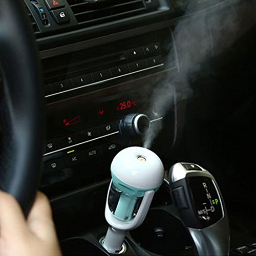 Car Aroma Diffuser Humidifier - Rerii Portable Mini Aromatherapy Humidifier Air Diffuser Purifier Freshener for Cars (Blue)