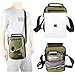 Vanlison Vertical Messenger Bag, Crossbody Bag, Shoulder Bag Work Satchel for Tablets Green