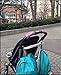 Choopie Double Bar Grip Sleeve Covers for Stroller, Umbrella, and Buggy Handlebars - Polka Dot Black and White
