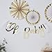 Ginger Ray Gold Foiled Oh Baby! Baby Shower Decoration Bunting - 1.5 Metre