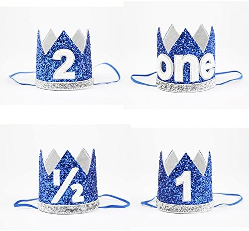 Baby Boy Birthday Crown Headband Prince Party Hat Hairband Photo Prop