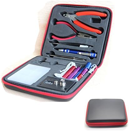 DIY tool kit Coil master coil jig,ohm Meter, Diagonal Pliers, Scissors, Screwdriver, Ceramic/elbow Tweezer, Kanthel Wire