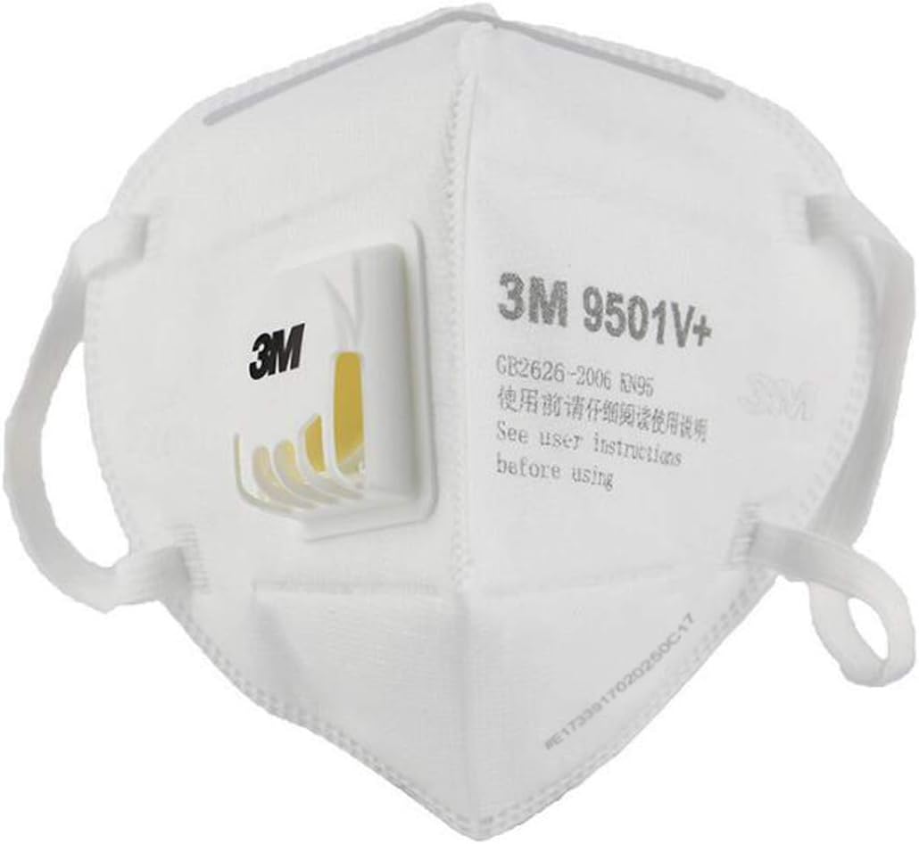 6 Pcs - KN95 Disposable Respirator Face Mask, 9501V+, Protection Medical Dust Mask