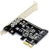 BEYIMEI PCIe SATA Card 2 Ports, PCI-E to SATA Expansion Card,6Gbps PCI-E (2X 4X 8X 16X) SATA 3.0 Controller Card for Windows1