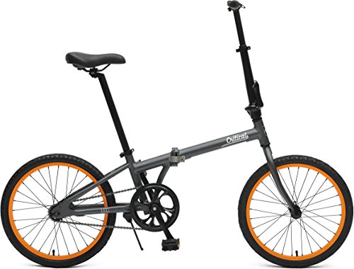 Critical Cycles 2644 Judd Folding Bike Single-Speed With Coaster Brake, Matte Graphite, 26cm/One Size