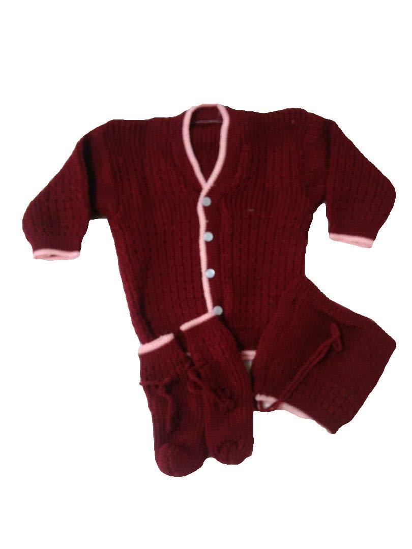 maroon baby sweater