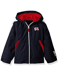 London Fog, chaqueta con mangas con rayas, para niño.
