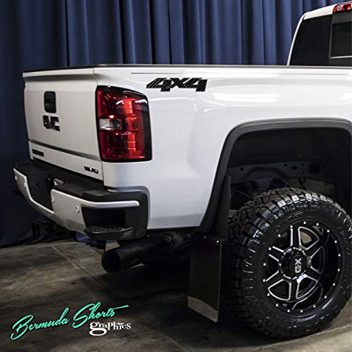 GMC 4X4 Truck Replacement Side Logos/Pair/Carbon Fiber Effect Vinyl Vehicle Graphic Decal Stickers