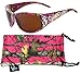 Hornz Women's Pink & Hot Pink-Purple Camouflage Polarized Sunglasses, No Glare