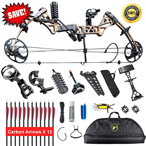 image for XGeek Compound Bow，Compound Hunting Bow Kit，Limbs Made in USA，19